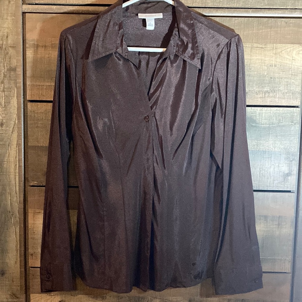 Shimmer material blouse